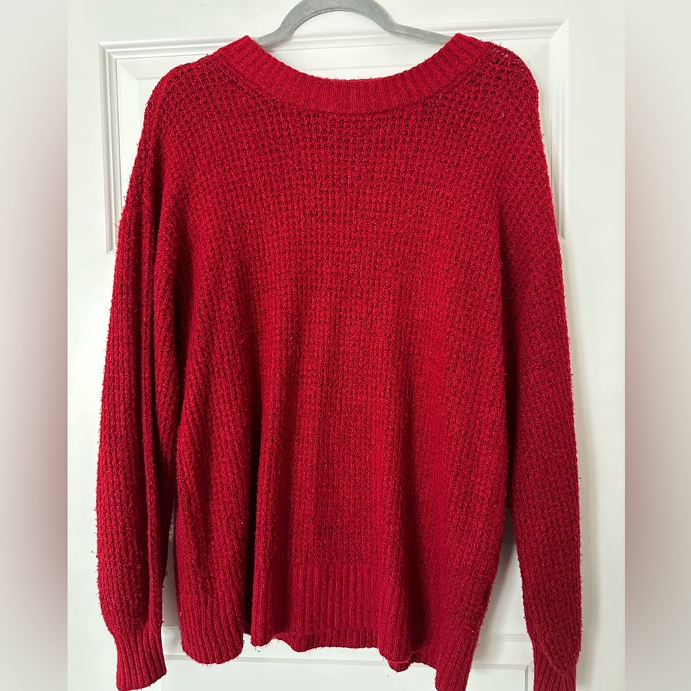 American Eagle red sweater size Medium